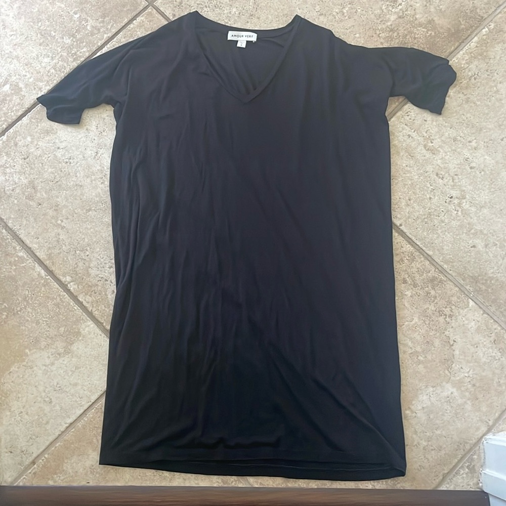 Amour Vert Modal t-Shirt dress black size s